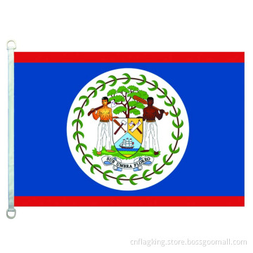 90*150CM Belize national flag 100% polyster Belize banner